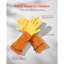 Gants de jardinage longs gants en cuir épinards pour hommes et femmes