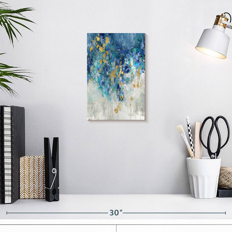 Avery Cascading Blues II, H 12 po x l 8 po