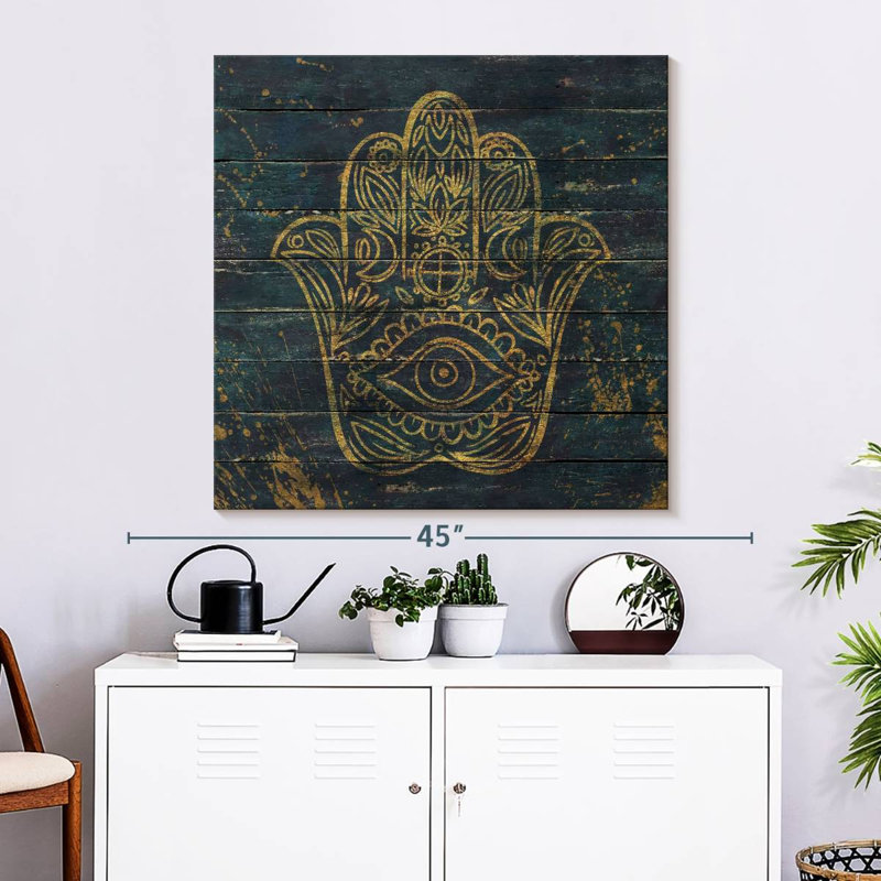 Adella Hamsa, 33" H x 33" W
