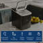 HOMCOM 12 Lb. Daily Production Bullet Clear Ice Portable Ice Maker