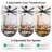 72 Inch Large Ceiling Fan with Light and Remote, Black/Walnut Fan, 3CCT LED, 6-Speed Reversible DC Motor-329636278