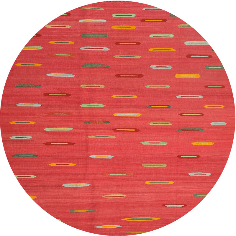 Abstract Indoor Rug, Round 4'
