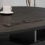 Noir + bureaux incurvés en bois massif + fer + acrylique-107505966