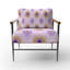 Fauteuil d'appoint abstrait - fauteuil boho mandala-940404063