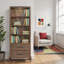 Bibliothèque Tranquility, assemblage minimal requis, finition noyer