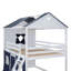 Low House Style Bunk Bed With Roof-405219897-405219898