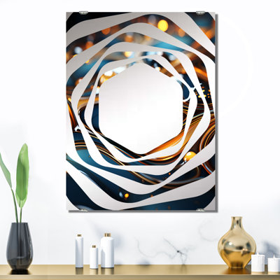 Srinithi - Grand miroir mural fractal abstrait