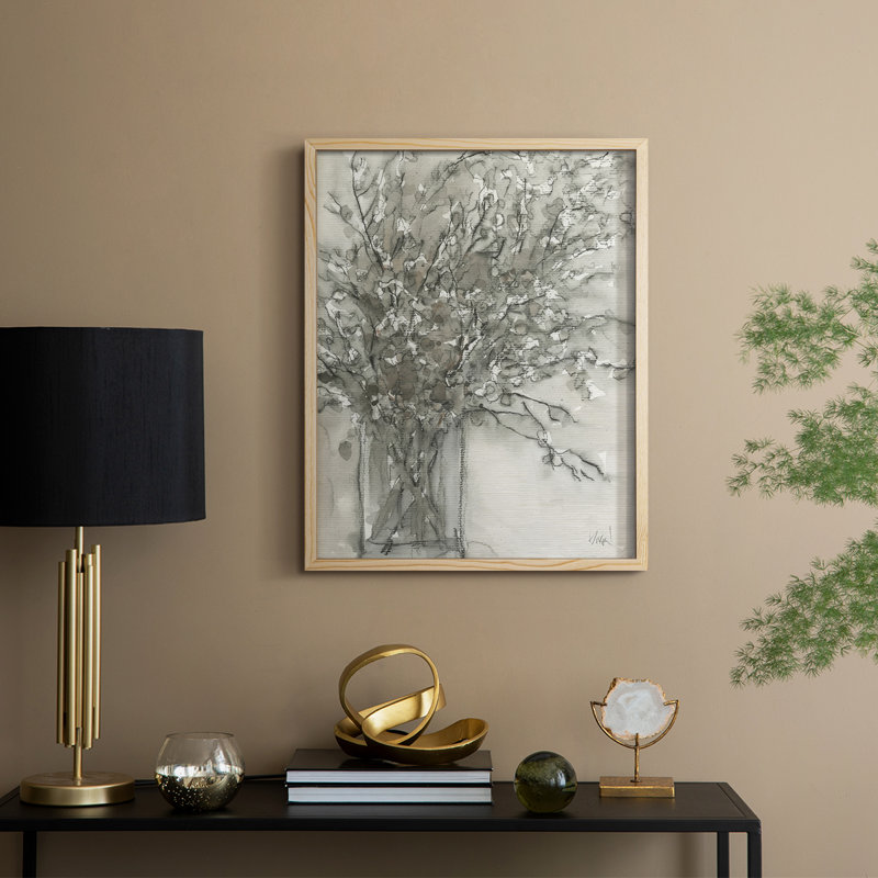Dry Elegance I, reproduction encadrée - bois massif, H 30 po x l 24 po, Naturel