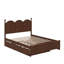 Grand lit plateforme avec lit gigogne