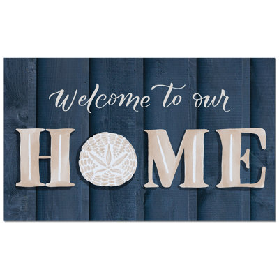 Coastal Home Indoor/Outdoor Welcome Mat