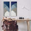 Textured Blue Abstract Mountains 2 PC Giclee Art Set by Ben Schneider-1520539900-1520539901