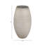 Grand vase décoratif en verre avec texture subtile pour la décoration intérieure - Élégant vase de table contemporain pour arrangement floral - 10 po, gris-1662913986