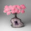 Custom - Genuine Rose Quartz Clustered Gemstone Tree On Amethyst Geode Matrix (The Love Tree)