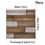 10-Pack 3D Self-Adhesive Wall Tile Stickers