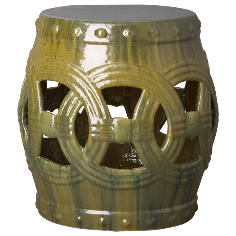 Traverso Garden Stool, Tea Green