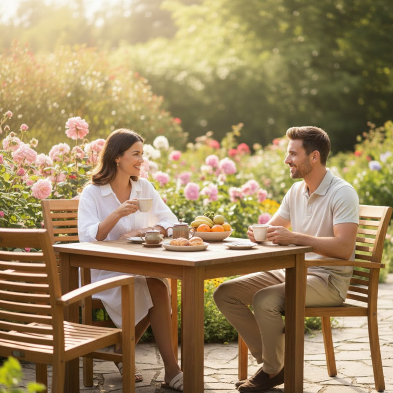 Stackable Outdoor Patio Dining Armchair