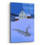 Art mural en verre épique «Winter Night» par Michael Fratrich, 16 po x 24 po