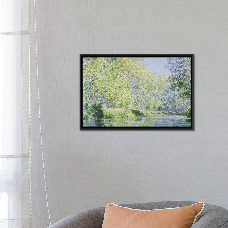 « the epte river near giverny » par claude monet, impression sur toile, H 12 po x l 18 po x P 1,5 po, Toile tendue