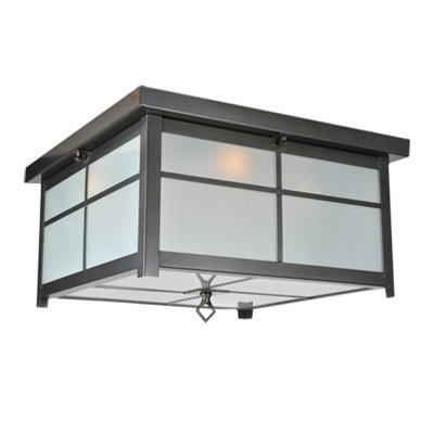 Plafonnier encastré carré 4 lumières 24 po