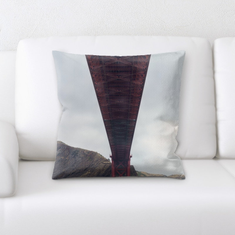 Microsuede Reversible Throw Pillow