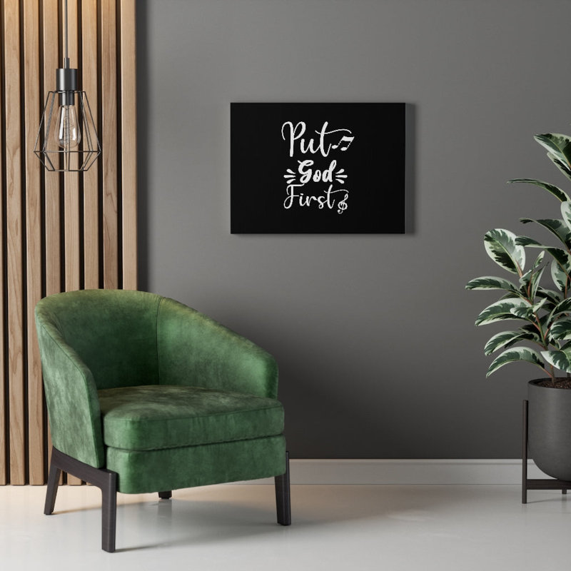 Put God First - Wrapped Canvas Print