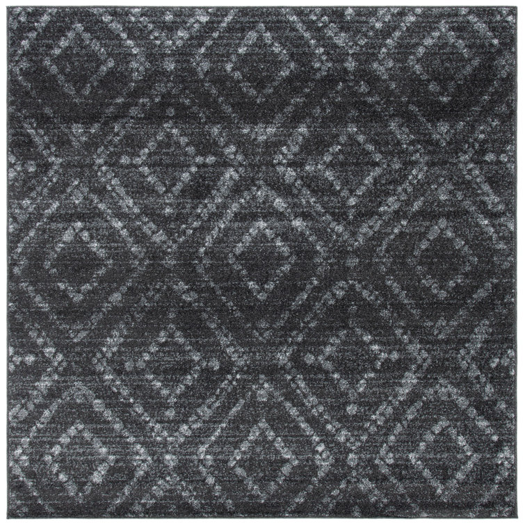 Sabio Geometric Dark Gray/Gray Area Rug