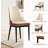 47" Round Farmhouse Dining Table Set for 4–6, Metal Base Table with Storage Rack, Includes Cat Table and 4 Brown Chairs