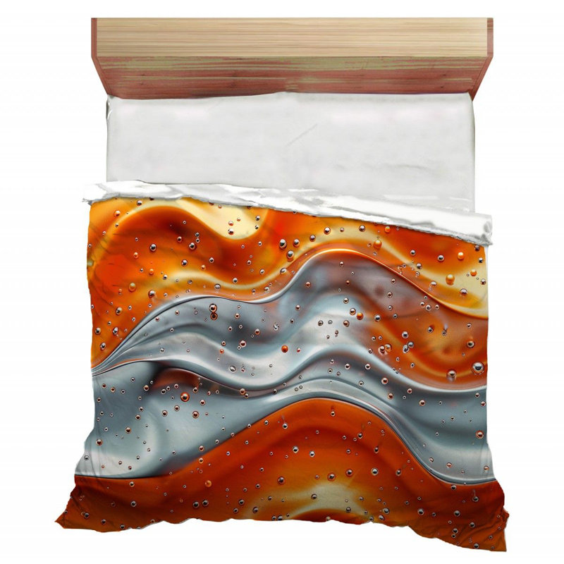 Housse de couette Fluid Art Bathroom Bedding Wavy Lines_12165, Housse de couette pour grand lit