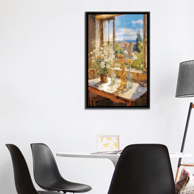 Summer Window III - Framed Wall Art Print