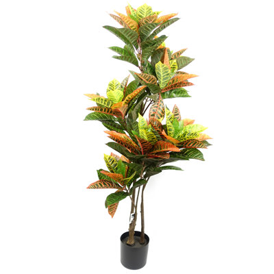 Anivea 140cm Faux Codiaeum Tree in Pot
