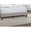 Lit plateforme grand en tissu d'ameublement avec tête de lit