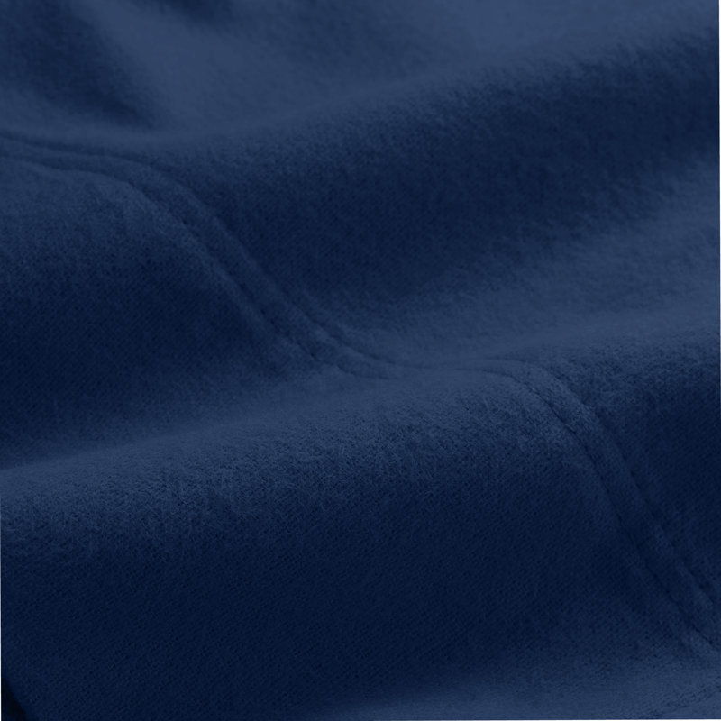Housse de coussin 100% flanelle de coton, 2 taies d'oreiller standard, Bleu foncé
