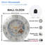 Horloge murale en verre 12 po