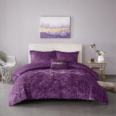 Ensemble de chambre à coucher de style rétro 4 pièces avec lit plateforme, tables de chevet et banc élégant