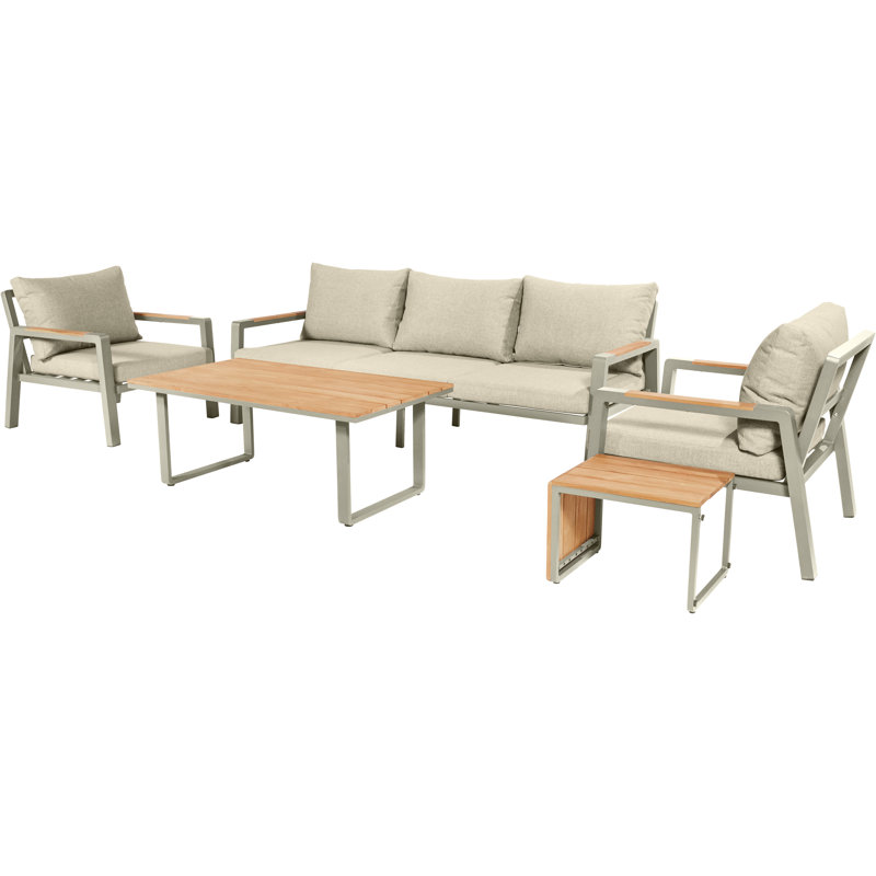 Bima 5 - Person Seating Group with Cushions, Beige