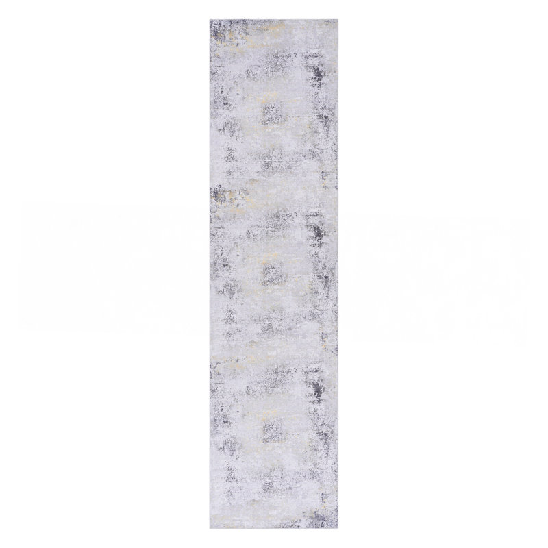 Washable Rug (Gray), Runner 2'6" x 10'