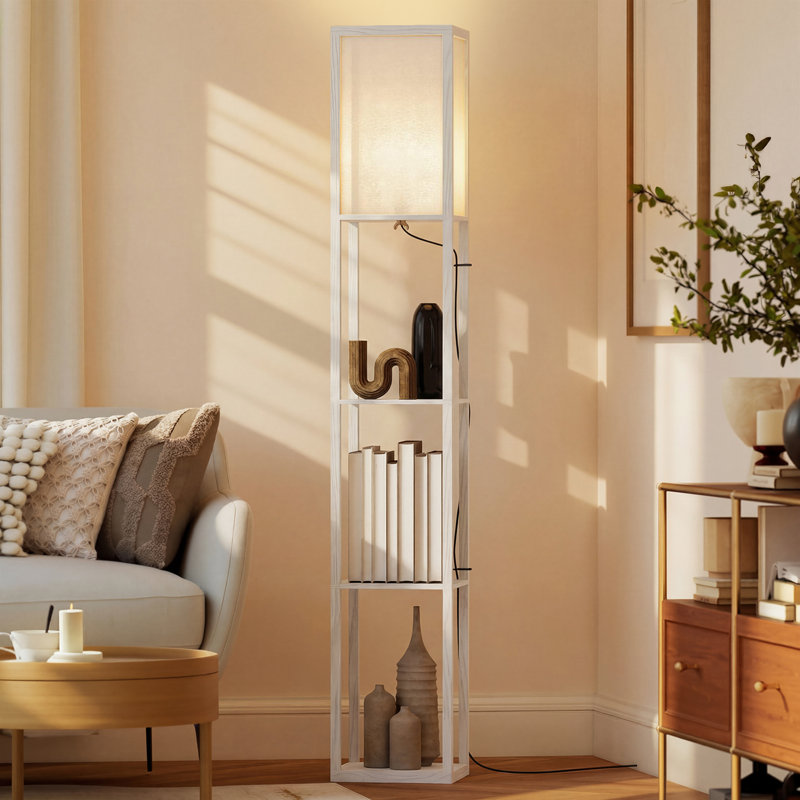 Retweet 160cm Column Floor Lamp, 3000K, White