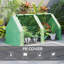 Aaron-John Mini Small Greenhouse with Steel Frame & PE Cover & Window, Green