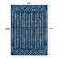 Tapis bleu marine / crème Keishara-1219488716