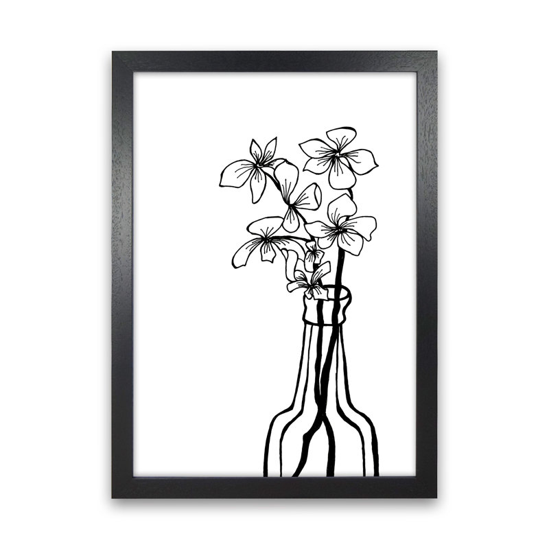 Hydrangeas by Carissa Tanton - Print, 34cm H x 25cm W x 3cm D, Black Framed