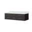 Meuble-lavabo double noir 72 po X P 22 po D, avec plateau en marbre de Carrare-117825263
