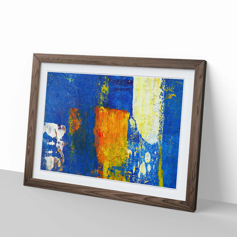 Abstract Vol.38 by S.Johnson - Framed Print, Walnut Framed, 62cm H x 87cm W x 2cm D