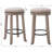 Sefedin 25.6" Swivel Upholstered Seat Solid Wood Counter Stool with Metal Footrest, Backless Counter Height Bar Stool-645861283