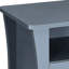 Table de chevet grise à 2 tiroirs - offrant beaucoup de rangement dans la chambre à coucher Pièce haute et pratique