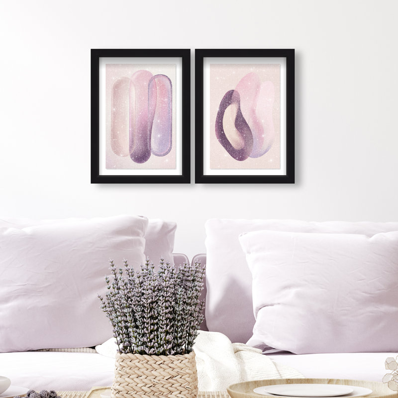 Berry Love Set Set by Oliver Gal, 33"H x 23"W, Black Shadowbox