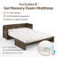 Lit escamotable Night & Day Furniture avec matelas en mousse à mémoire de forme de 15 cm (6 po), format Queen, blanc vintage et quincaillerie Ranchero-1232646850