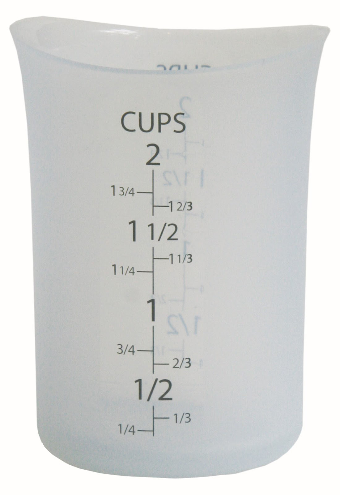 2-cup Silicone Measuring Cup - Flexible - 1 count box