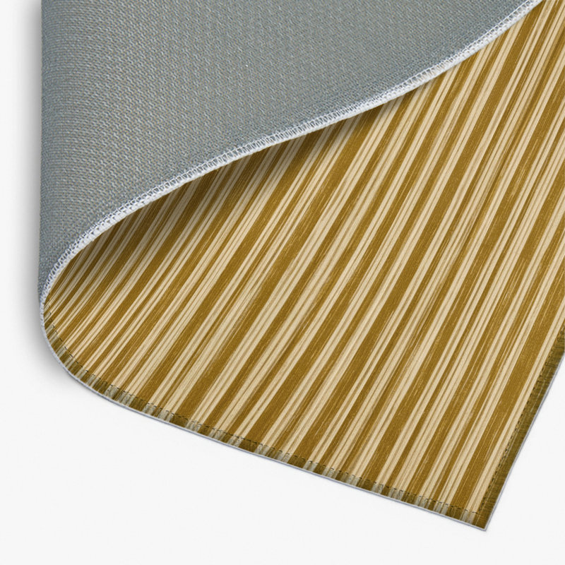 HorizontalStripes Brown Indoor and Outdoor Area Rug, Rectangle 2' x 3'