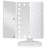 Trifold Vanity Mirror With Lights,Tabletop Mount Makeup Mirror With Lights And 1X/2X/3X Magnification 21LED Mirror Touch Screen Two Power Supply Modes Make Up Mirror