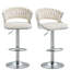 Christal Swivel Upholstered Adjustable Height Counter Stool-922044972-911530841